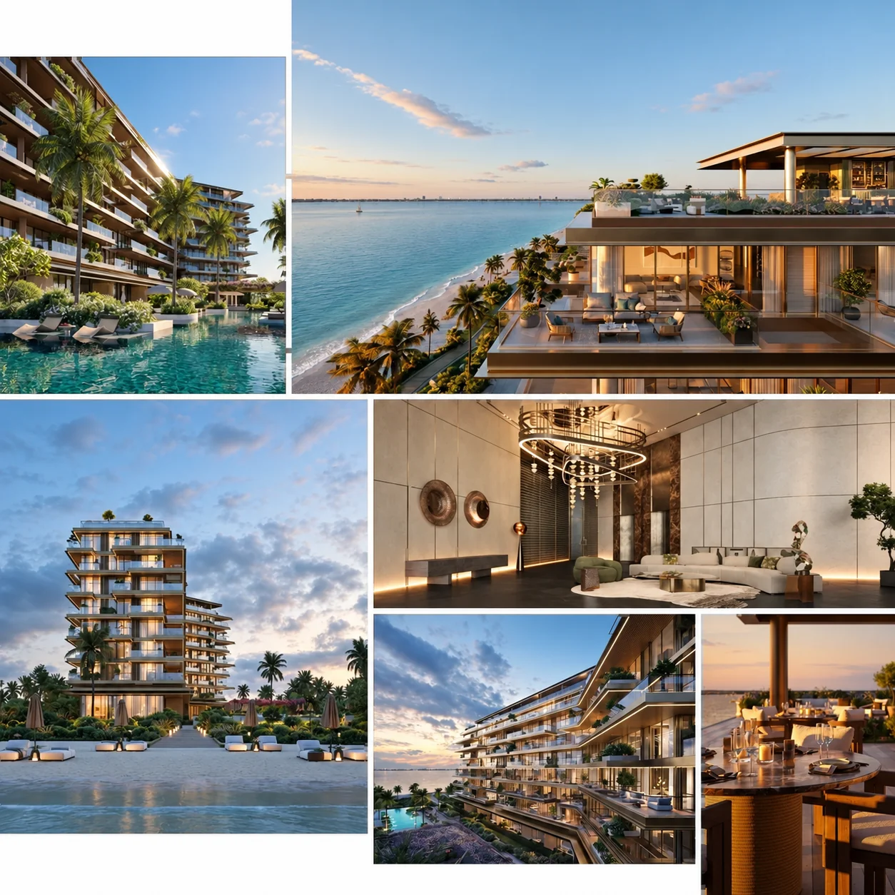 AI-enhanced developer rendering of Dubai Islands — Cheval Residences, Dubai Islands
