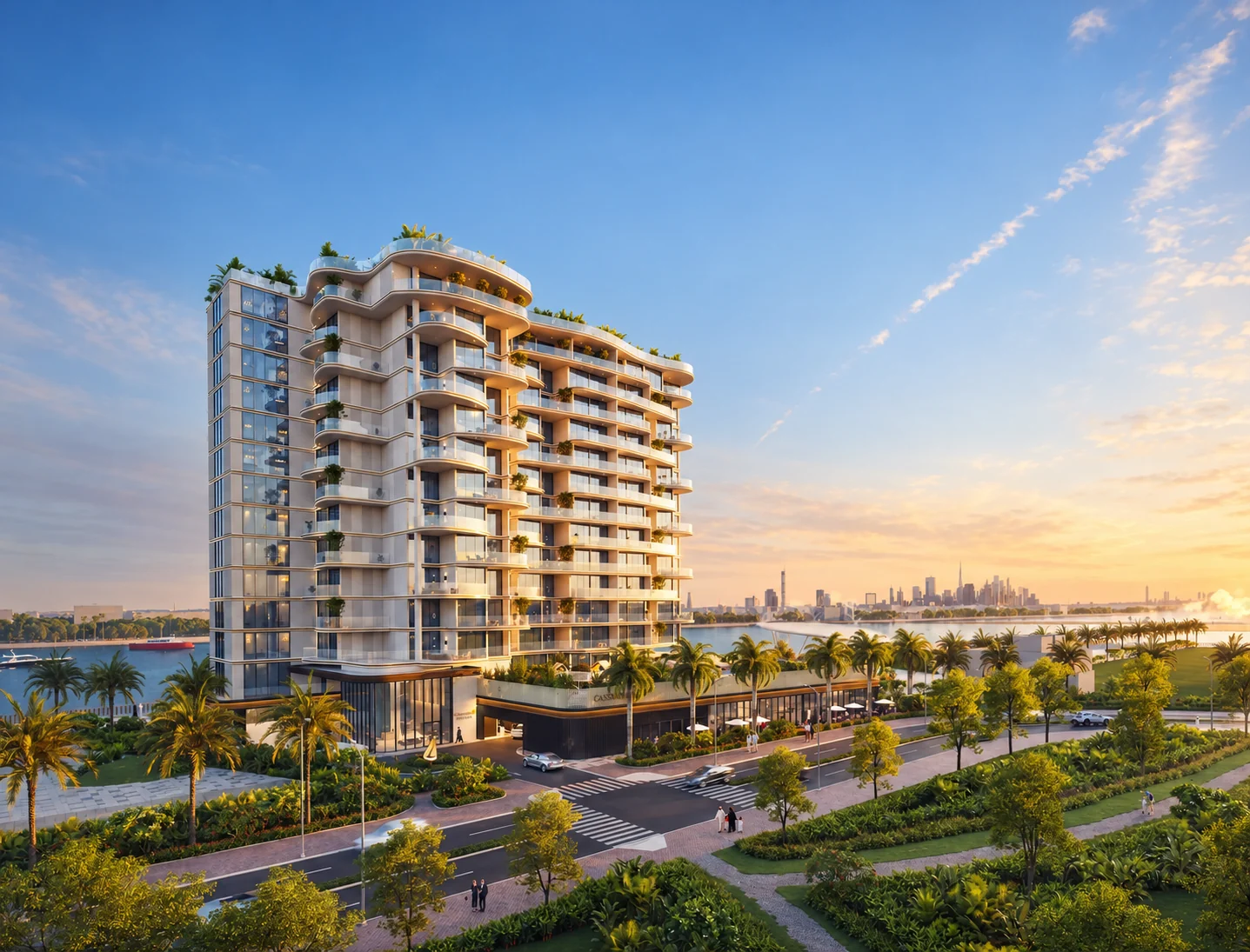 AI-enhanced developer rendering of Dubai Islands — Hermina by Casagrand, Dubai Islands