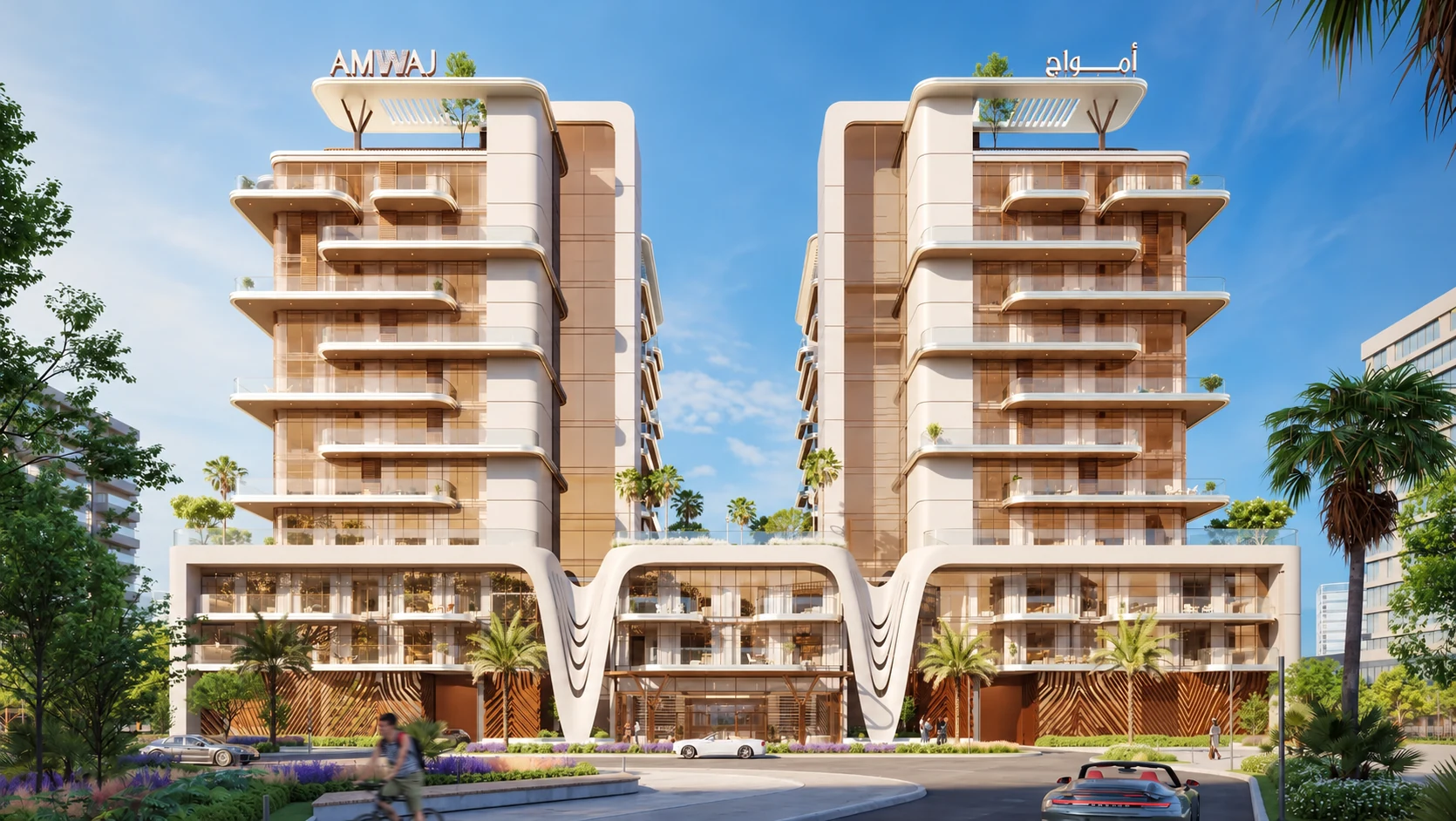 AI-enhanced developer rendering of Dubai Islands — Kaia Residences, Dubai Islands