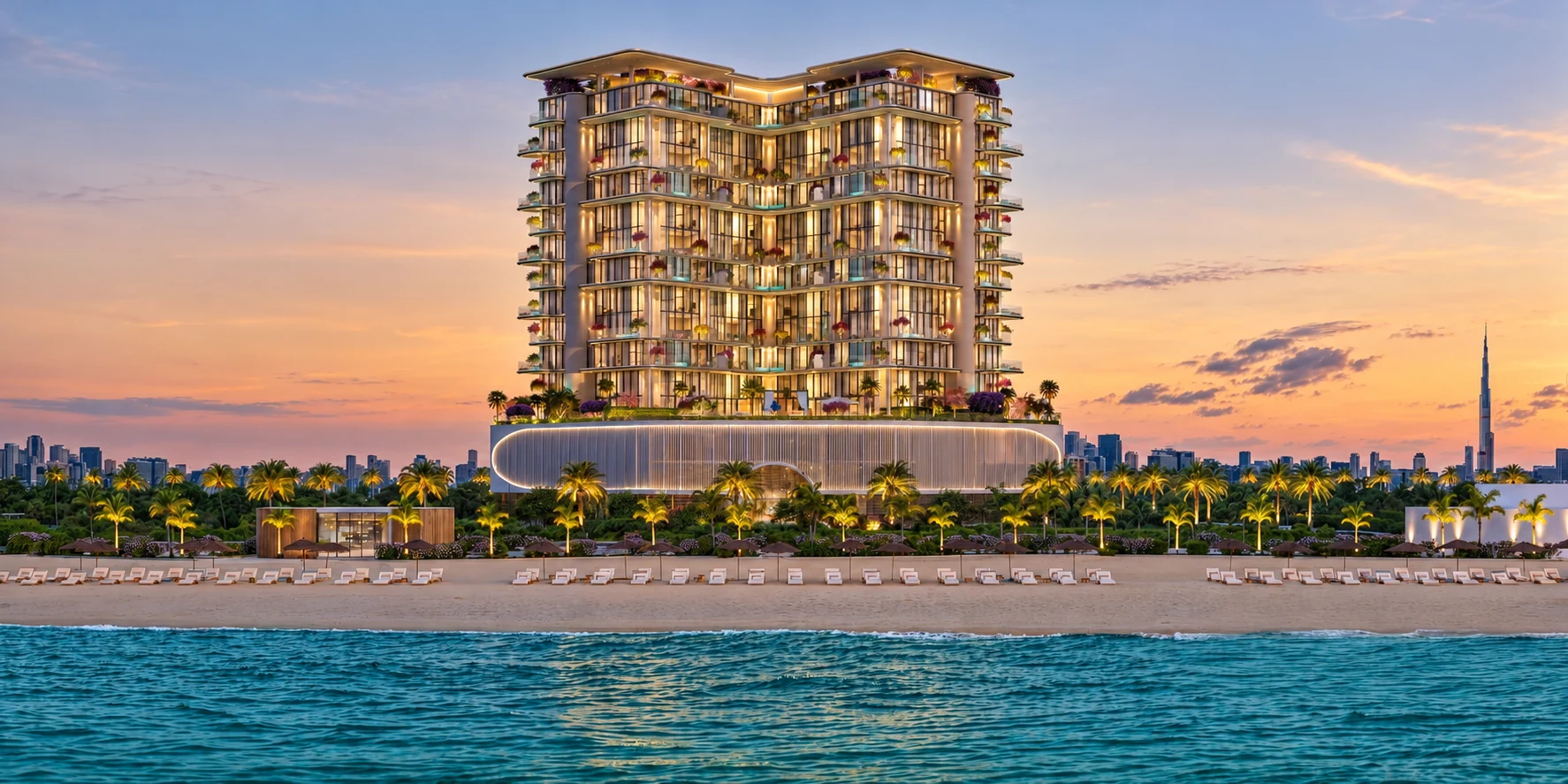 AI-enhanced developer rendering of Dubai Islands — Villa del Gavi, Dubai Islands